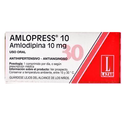Amlopress 10 mg 30 Comprimidos