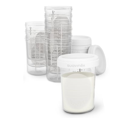 Vasos de Almacenaje Suavinex 10 Unidades 200 ml