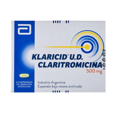 Klaricid UD 500 mg 8 Comprimidos LP