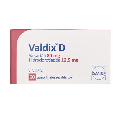 Valdix D 80 mg/12.5 mg 60 Comprimidos