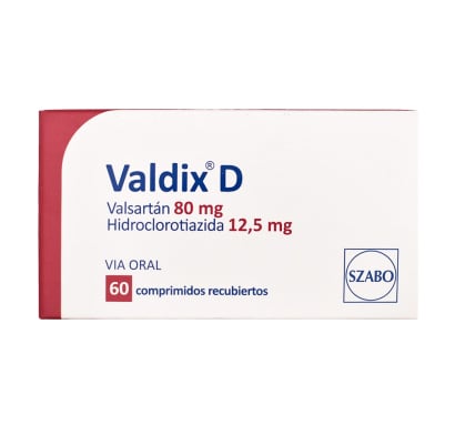 Valdix D 80 mg/12.5 mg 60 Comprimidos