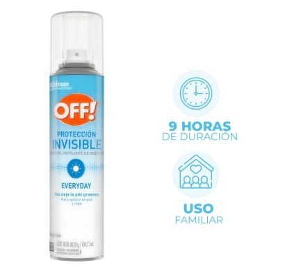 Repelente En Aerosol Off! Protección Invisible 98 Ml