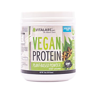 Proteína Vegana Vitalabs Vainilla 454 g