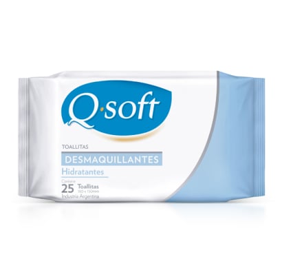 Toallitas Q-Soft Desmaquillantes 25 Unidades