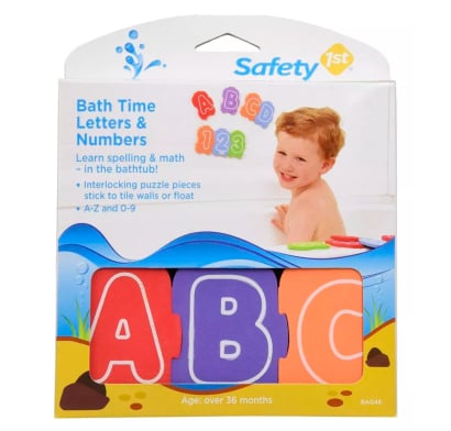 Juguete para Baño Safety 1st. Letras y Números