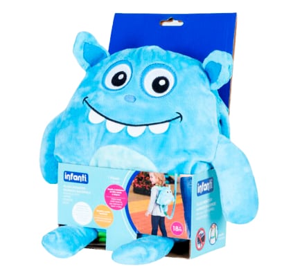Mochila con Arnés Infanti Monstruo Azul