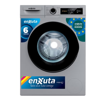 Lavarropas Enxuta 765 Automático Digital 6 kg Silver