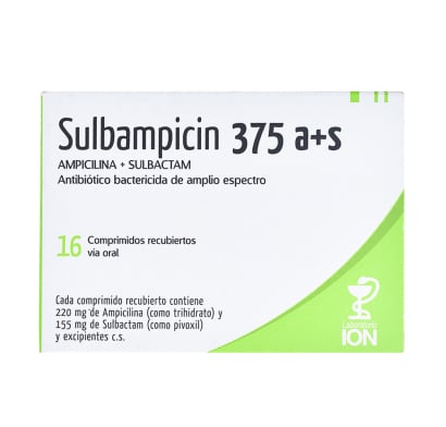 Sulbampicin 375 a+s 16 Comprimidos Revestidos
