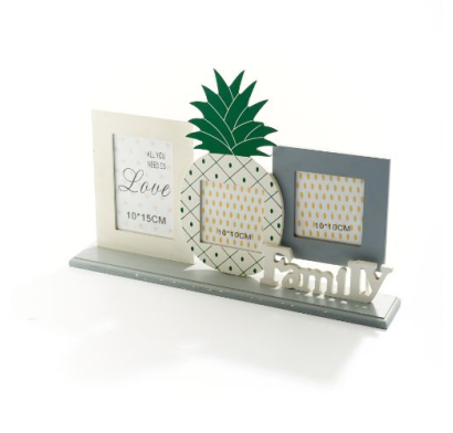 Portarretrato Farma Hogar Madera/ Ananá