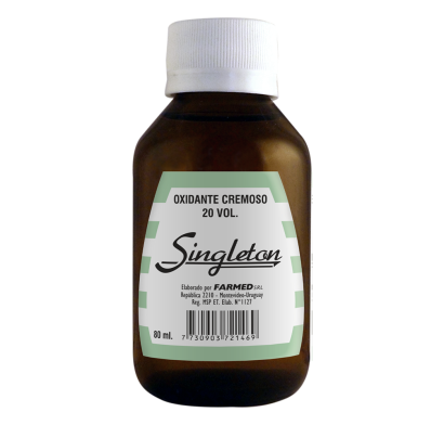 Oxidante Cremoso Singleton 20 Volúmenes 80 ml
