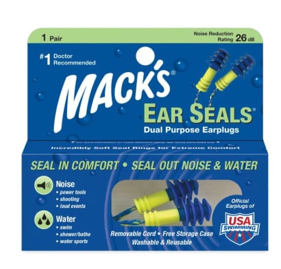 Tapones de Oídos para Piletas Mack's 2 Unidades