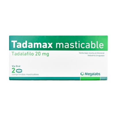TADAMAX 20MG 2 COMPRIMIDOS MASTICABLES