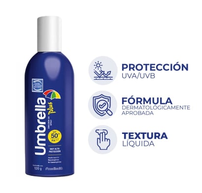 Protector Solar Umbrella Plus Spray FPS50+ 120 G