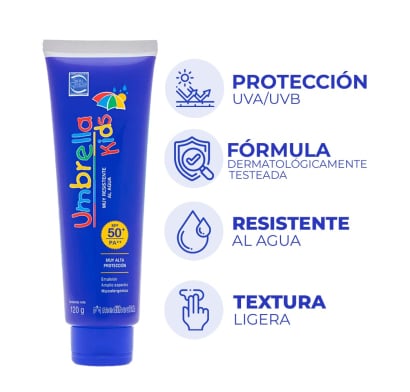 Protector Solar Umbrella Kids Emulsión FPS50+ 120 G