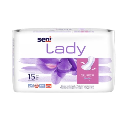 Apósitos Seni Lady Incontinencia Super 15 Unidades