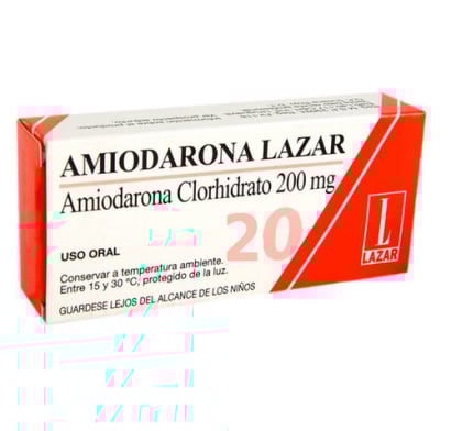 Amiodarona Lazar 20 Comprimidos