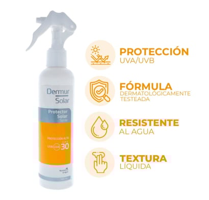 Protector Solar Dermur Spray FPS30 180 ml