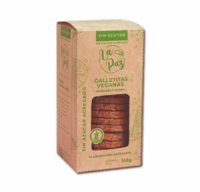 Galleta La Paz sin Gluten Naranja sin Azúcar 150 g