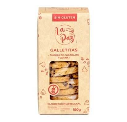 Galleta La Paz sin Gluten Chispas Chocolate 150 g
