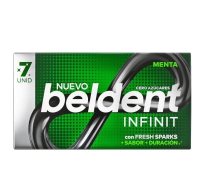 Chicle Beldent Infinit Menta 7 Unidades