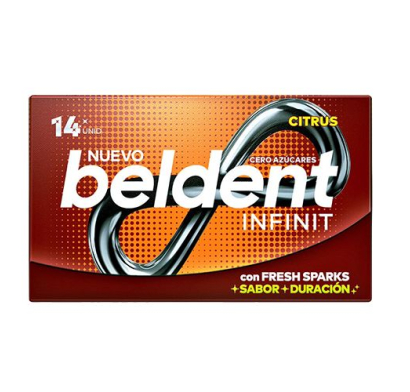 Chicle Beldent Infinit Citrus 14 Unidades