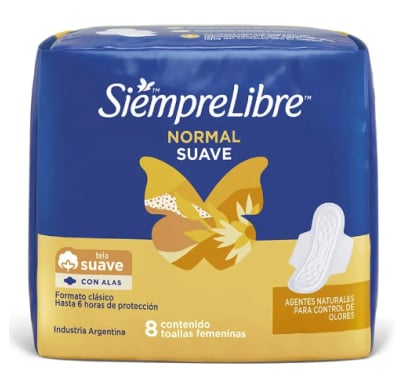 Toallitas Femeninas Siempre Libre Normal 8 Unidades