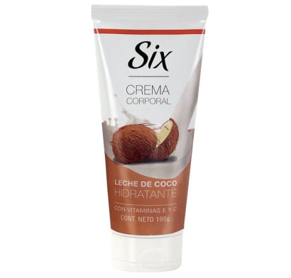 Crema Corporal Six Leche de Coco 195 g