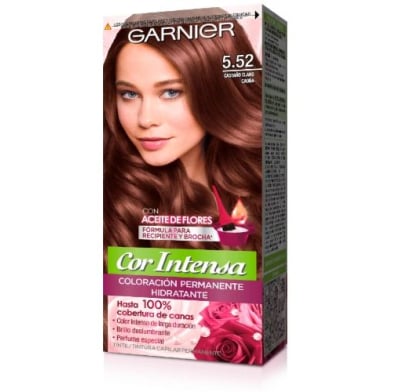 Tinta Garnier Nutrisse Cor Intensa N°5.52 Castaño Claro Caoba