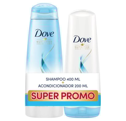 Pack Dove Hidratación Intensa Shampoo 400 ml + Acondicionador 200 ml