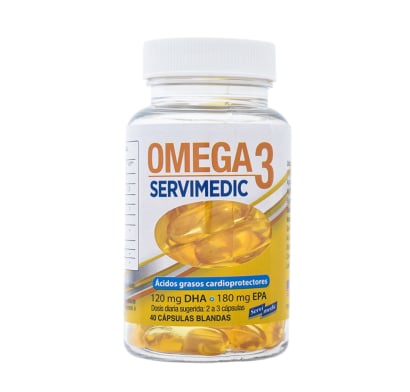 Omega 3 Servimedic 40 Cápsulas Blandas