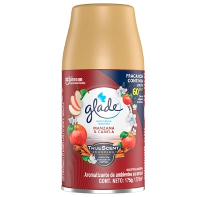 DESODORANTE DE AMBIENTES GLADE AUTOMATICO MANZANA VERDE REPUESTO 175G