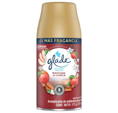 DESODORANTE DE AMBIENTES GLADE AUTOMATICO MANZANA VERDE REPUESTO 175G