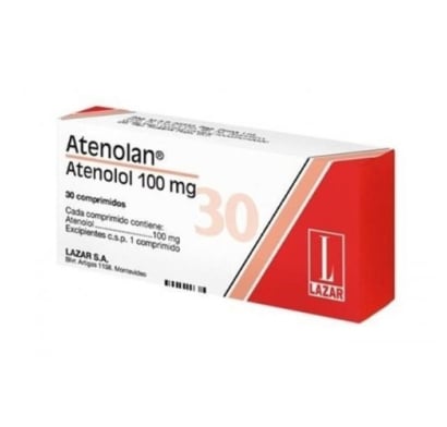 Atenolan 100 mg 30 Comprimidos