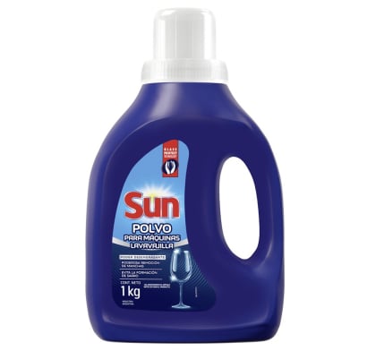 Jabón En Polvo Sun Para Lavavajillas Botella 1kg