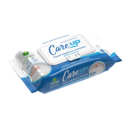 Papel Higiénico Húmedo Care Up 80 Unidades