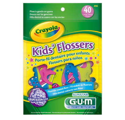 Hilo Dental Butler Kids Flossers Crayola 40 Unidades