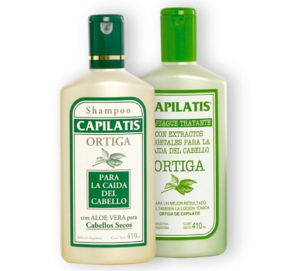 Shampoo Capilatis Ortiga Cabello Seco 410 ml + Acondicionador 410 ml