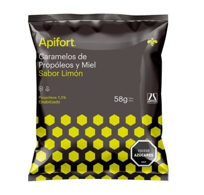 Caramelos Apifort 8 Unidades Limón