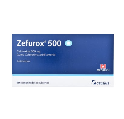 Zefurox 500 mg 10 Comprimidos Recubiertos