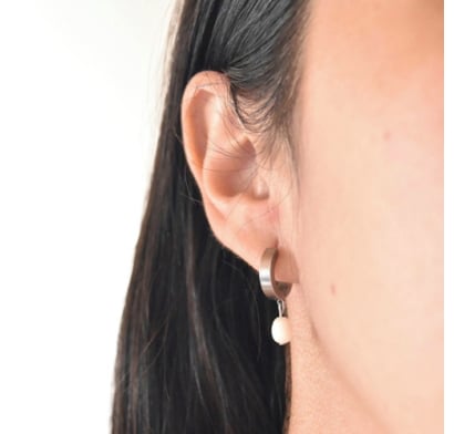 Caravanas D'alma con Aro y Perlas