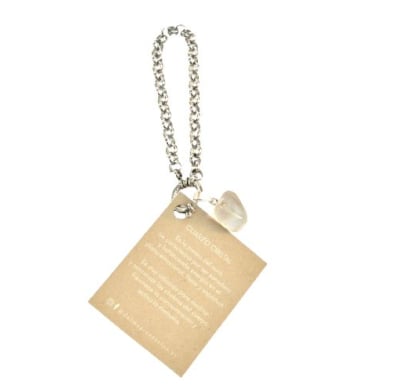 Pulsera D'alma de Cadena Rolo y Cuarzo Cristal