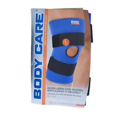 Rodillera Body Care con Sostén Rotuliano y Velcro Talle S