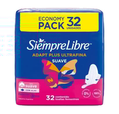Toallitas Femeninas Siempre Libre Ultrafinas 32 Unidades