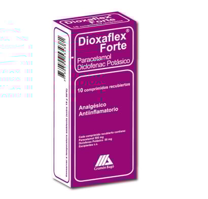 Dioxaflex Forte 500 mg/50 mg 10 Comprimidos Recubiertos