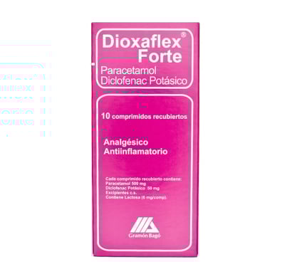 Dioxaflex Forte 500 mg/50 mg 10 Comprimidos Recubiertos