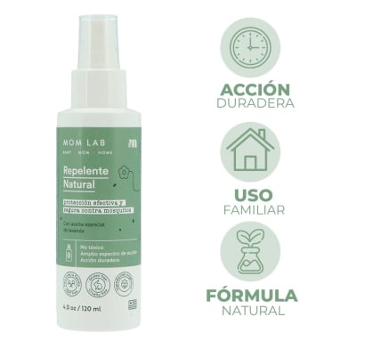 Repelente en Spray Natural Momlab para Mamá y Bebé 120 ml
