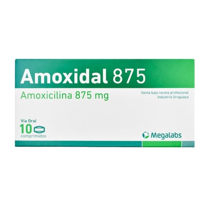 Amoxidal 875 mg 10 Comprimidos