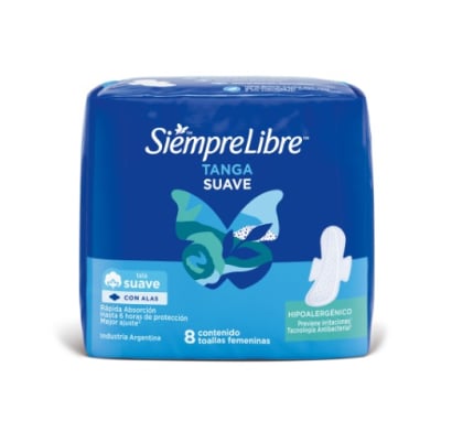 Toallitas Femeninas Siempre Libre Tanga 8 Unidades