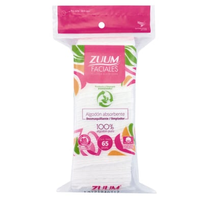 Discos Desmaquillantes Zuum 65 Unidades