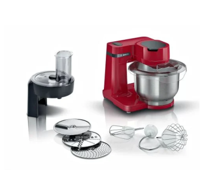 Robot de Cocina Bosch con Bowl Acero Inoxidable Rojo 3.8 l